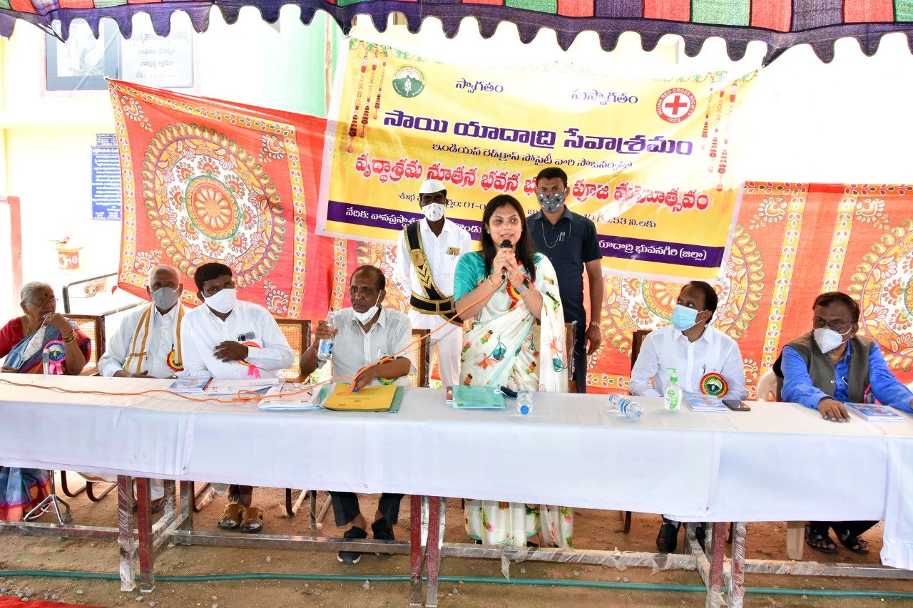 Physiotherapy centre inauguration at the Ashram, with the District Collector